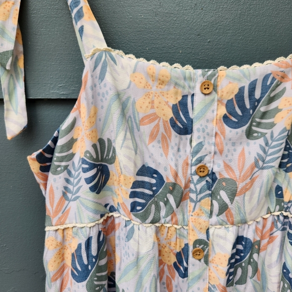 LC Lauren Conrad Print Button-Front Maxi Dress with Pockets - Size Large - Picture 3 of 13